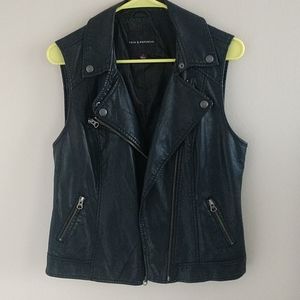 NWOT R&R Faux Leather Vest